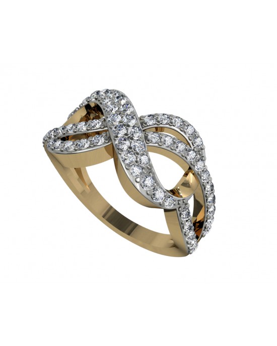 Infinity symbol diamond on sale ring